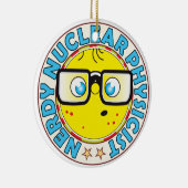 Nuclear Physicist Nerdy Keramisch Ornament (Rechts)