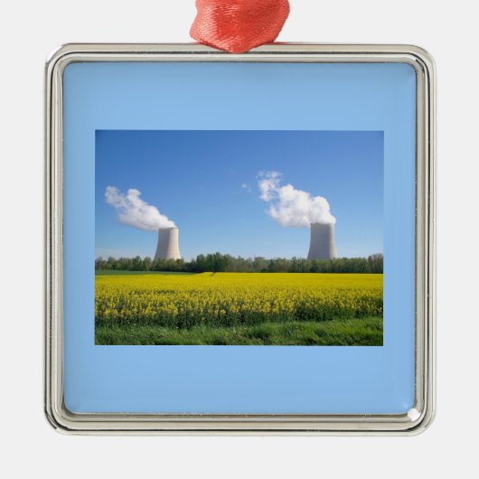 Nuclear power plant - Kerncentrale Metalen Ornament (Voorkant)
