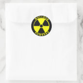 Nuclear Powered Ronde Sticker (Tas)