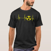 Nuclear Radiation Heartbeat EKG Pulse Fallout Symb T-shirt (Voorkant)
