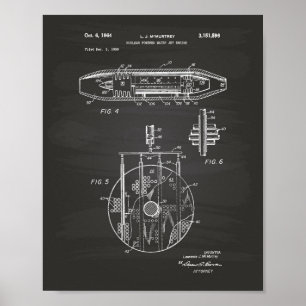 Nuclear Water Jet Engine 1959 Art Chalkboard Poster