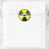 nuclear weapons ronde sticker (Tas)