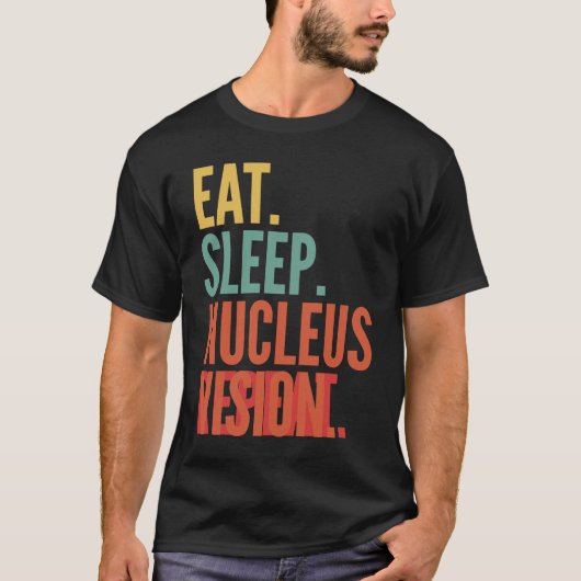 Nucleus Vision Crypto Eat Sleep Nucleus Vision Rep T-shirt (Voorkant)