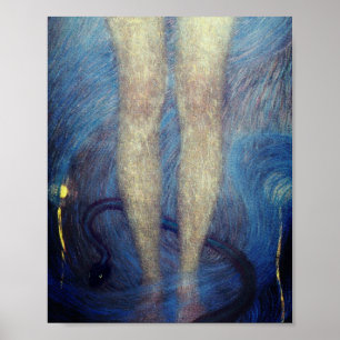 Nuda Veritas - detail (1899) van Gustav Klimt Poster