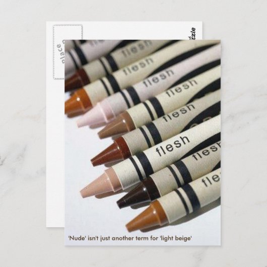 'Nude' is niet zomaar een andere term voor 'lichtb Briefkaart (Voorkant / Achterkant)