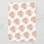 Nude Romantic Waterverf Florals Wedding Menu (Achterkant)