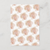Nude Romantic Waterverf Florals Wedding RSVP Kaartje (Achterkant)