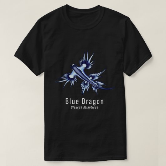 Nudibranch Blue Dragon Zee Slug Ocean Scuba Diver T-shirt (Design voorkant)