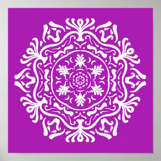 Nudibranch Mandala Poster (Voorkant)