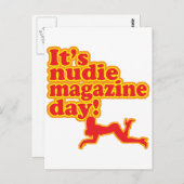 Nudie Magazine Day! Briefkaart (Voorkant / Achterkant)
