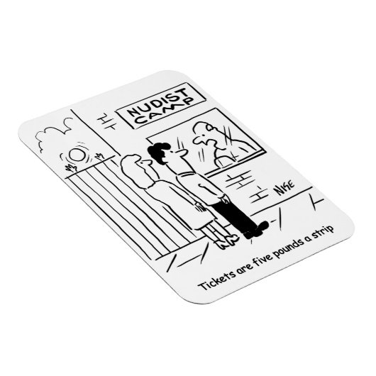 Nudist Camp entry fee - GBP 5 a strip - Magneet (Rechterzijde)