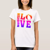 Nudist/Naturist, Nudism Love Color T-Shirt (Voorkant)