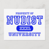 Nudist University Briefkaart (Voorkant)