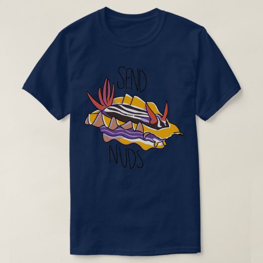 Nuds Nudibranch Zee Slug verzenden T-shirt (Design voorkant)