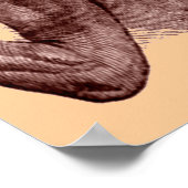 Nuer Chief -1850-Ethiopische Afrikaan in de strijd Poster (Hoek)