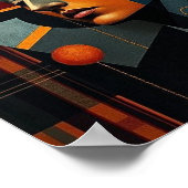 NUES Cubist Tartan Abstract 2 Poster (Hoek)