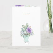 Nuestra Boda 4page FLORAL Spain Wedding INVITES Kaart (Achterkant)