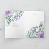 Nuestra Boda 4page FLORAL Spain Wedding INVITES Kaart (Binnen)