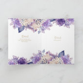 Nuestra Boda 4page FLORAL Spain Wedding INVITES Kaart (Binnen)