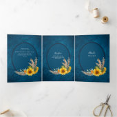 Nuestra Boda 6 pagina Drieluik Uitnodiging (Binnen)