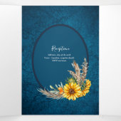 Nuestra Boda 6 pagina Drieluik Uitnodiging (Binnenkant midden)