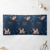 Nuestra Boda 6 pagina Drieluik Uitnodiging (Binnen)