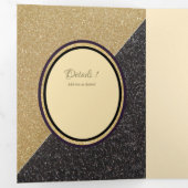 Nuestra Boda 6 pagina Drieluik Uitnodiging (Binnenzijde eerst)