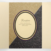 Nuestra Boda 6 pagina Drieluik Uitnodiging (Binnenkant midden)