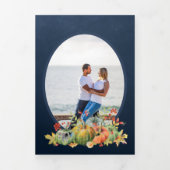 Nuestra Boda 6 pagina Drieluik Uitnodiging (Cover)