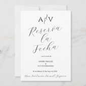 Nuestra Boda Bewaar de datum Reserva Fecha Spaans Save The Date (Voorkant)
