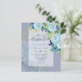 NUESTRA BODA Dusty Blue Floral BUDGET (Staand voorkant)
