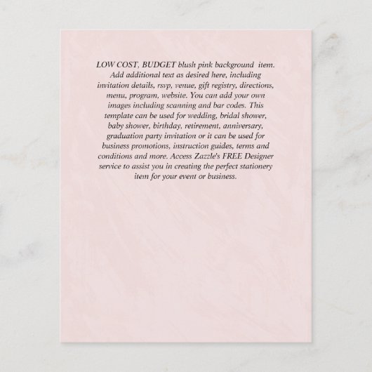 NUESTRA BODA Dusty Blue Floral BUDGET (Achterkant)