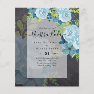 NUESTRA BODA Dusty Blue Floral BUDGET