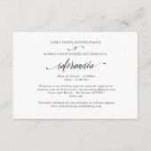 NUESTRA BODA Editable Spain trouwinfo card Informatiekaartje (Voorkant)