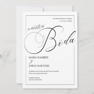 Nuestra Boda_Elegante Spaanse bruiloft Kaart