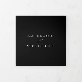 Nuestra Boda Engels Spaans tweetalig huwelijk Drieluik Uitnodiging