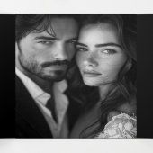 Nuestra Boda Engels Spaans tweetalig huwelijk Drieluik Uitnodiging (Binnenkant midden)