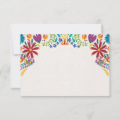 Nuestra Boda Flowers Botanical Spanish Wedding Bedankkaart (Achterkant)