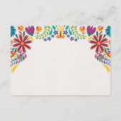 Nuestra Boda Flowers Botanical Spanish Wedding Informatiekaartje (Achterkant)