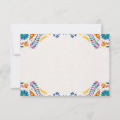 Nuestra Boda Flowers Botanical Spanish Wedding Save The Date (Achterkant)