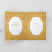 Nuestra Boda GOLD 4age Spaans huwelijk INVITE Kaart (Binnen)