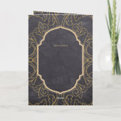 Nuestra Boda GOLD 4age Spaans huwelijk INVITE Kaart (Achterkant)