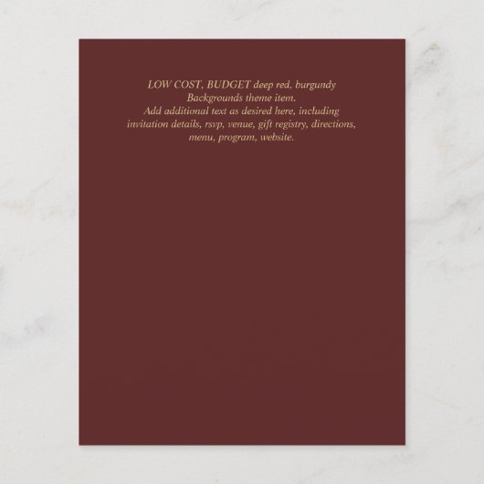 Nuestra Boda GOLD Lijst Spaans huwelijk INVITE (Achterkant)