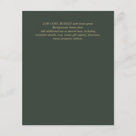 Nuestra Boda GOLD Lijst Spaans huwelijk INVITE Flyer (Achterkant)