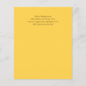 Nuestra Boda Gold Text AGATE Wedding INVITE (Achterkant)
