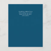 Nuestra Boda Gold Text AGATE Wedding INVITE (Achterkant)