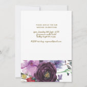 Nuestra Boda Invitacion - PHOTO Wedding Paars Kaart (Achterkant)