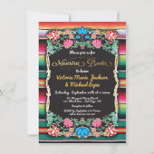 Nuestra Boda Mexican Fiesta Party Gold Glitter Kaart (Voorkant)