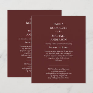 Nuestra Boda Modern Typografie VEEL COLORS INVITE