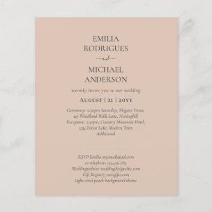 Nuestra Boda Modern Typografie VEEL COLORS INVITE Flyer